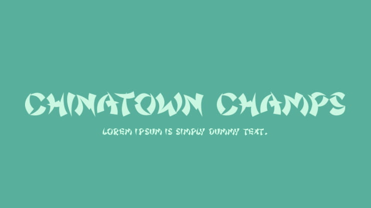 Chinatown Champs Font Family