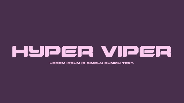 Hyper Viper Font Family