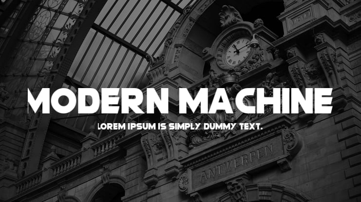 Modern Machine Font Family