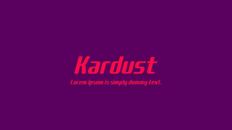 Kardust Font