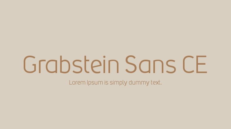 Grabstein Sans CE Font