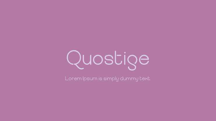 Quostige Font