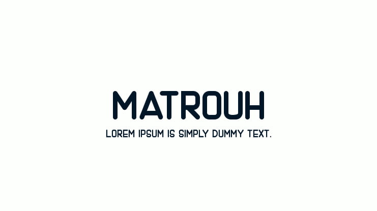 Matrouh Font