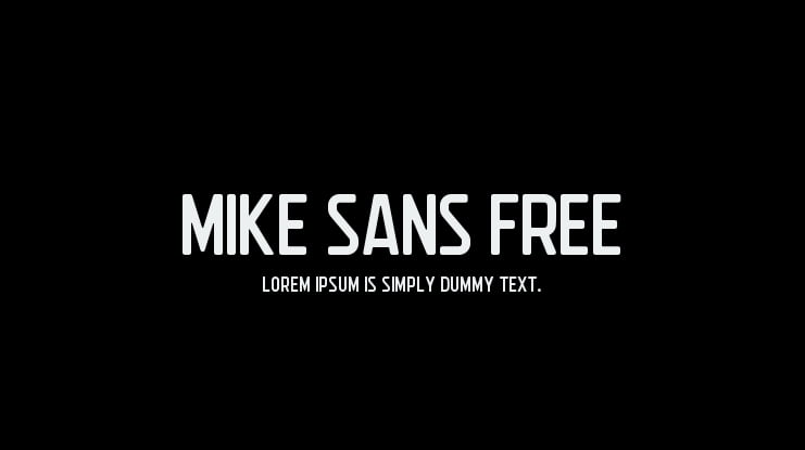 Mike Sans Free Font