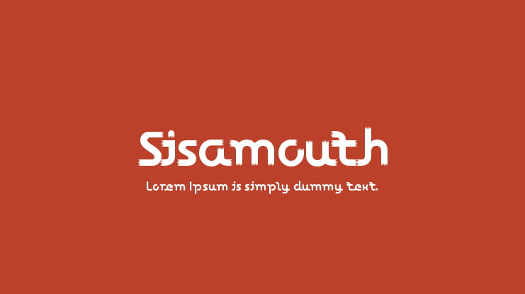 Sisamouth Font