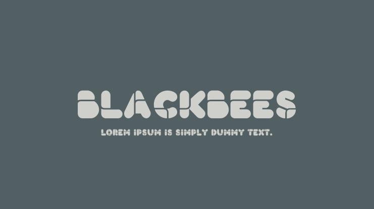 BlackBees Font Family