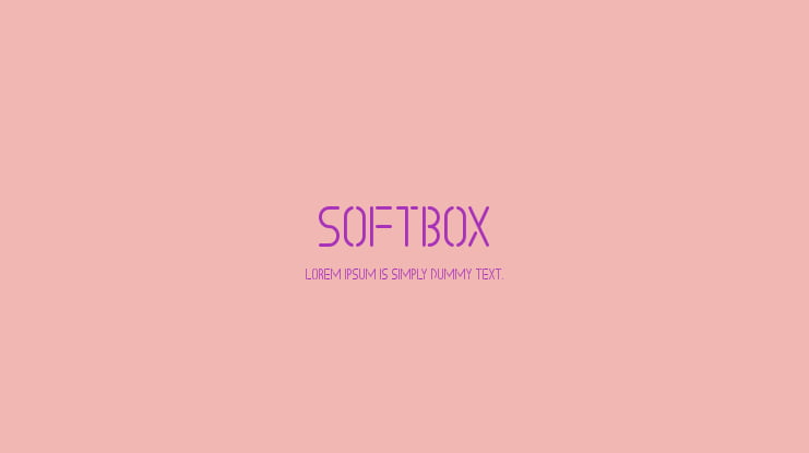 SOFTBOX Font