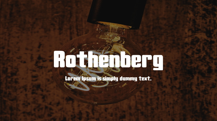 Rothenberg Font