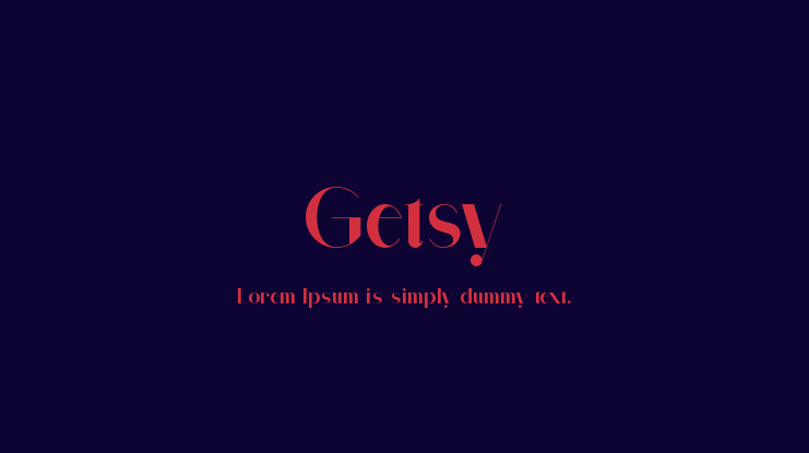 Getsy Font