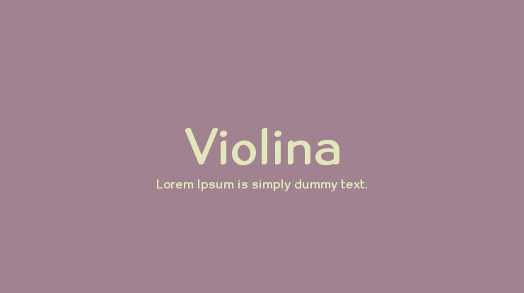 Violina Font Family