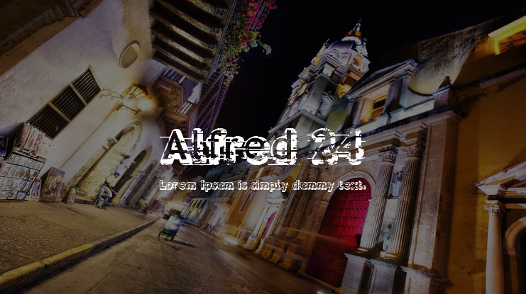 Alfred 24 Font