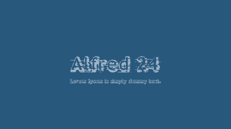 Alfred 24 Font
