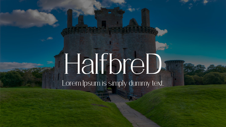 HalfbreD Font
