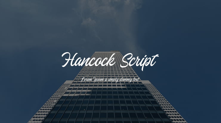 Hancock Script Font