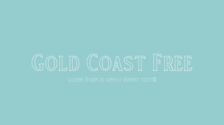 Gold Coast Free Font Family