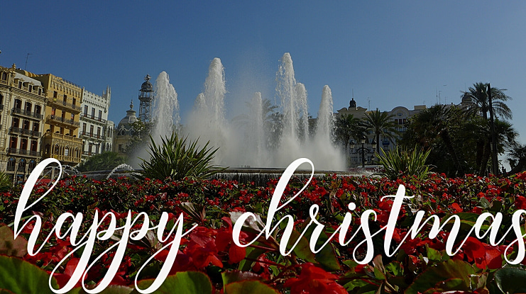 happy christmas Font