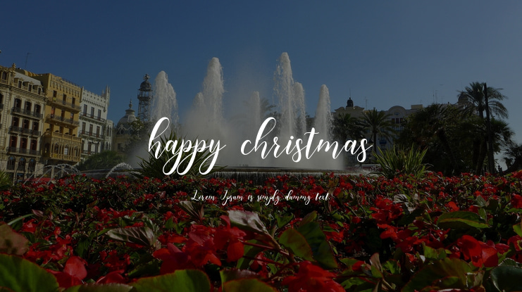 happy christmas Font