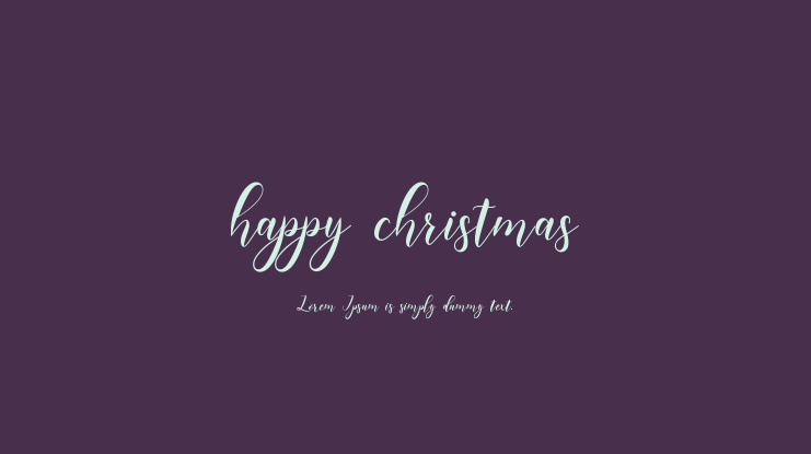 happy christmas Font