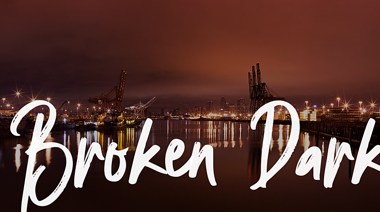 Broken Dark Font