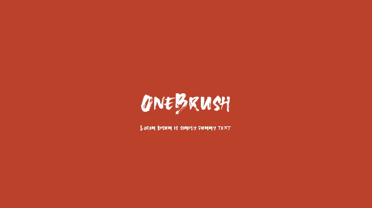 OneBrush Font