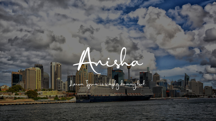 Anisha Font Family