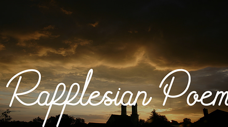 Rafflesian Poem Font