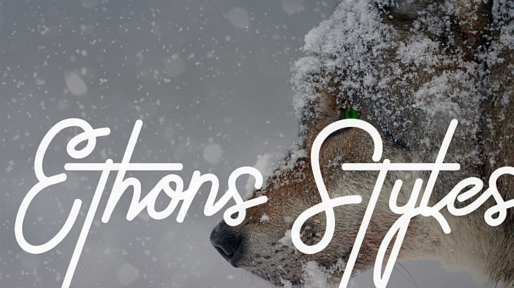 Ethons Styles Font