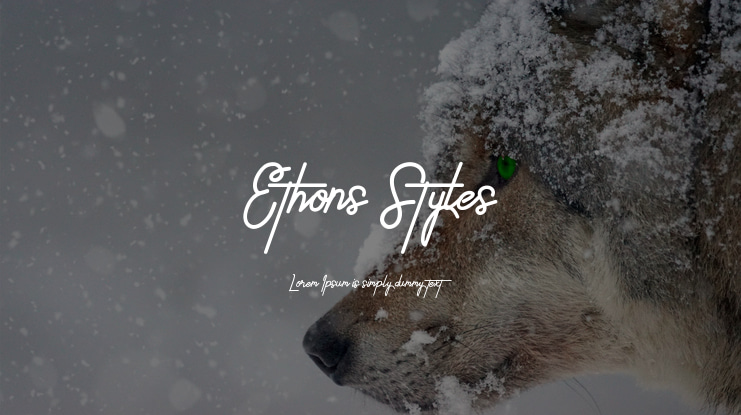 Ethons Styles Font