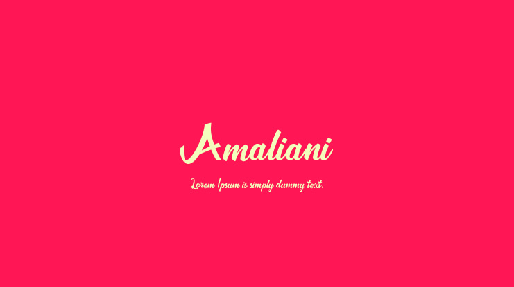 Amaliani Font