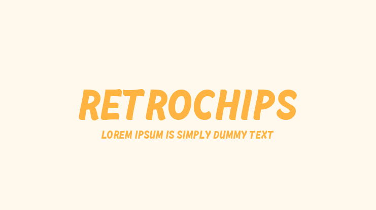 Retrochips Font