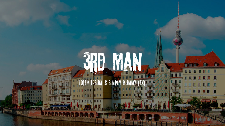 3rd Man Font Family