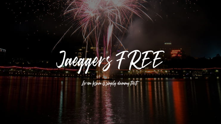Jaeggers FREE Font
