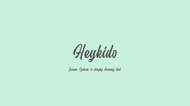 Heykido Font