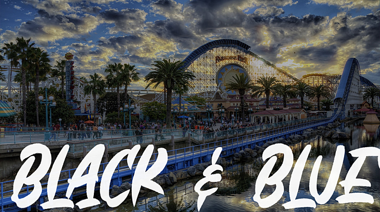 Black & Blue Font Family