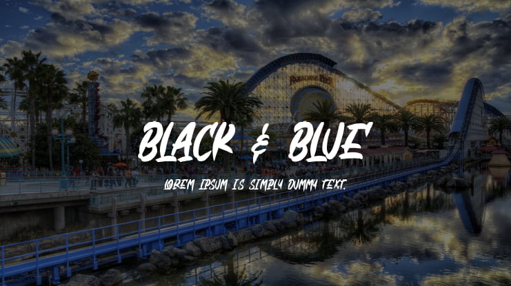 Black & Blue Font Family