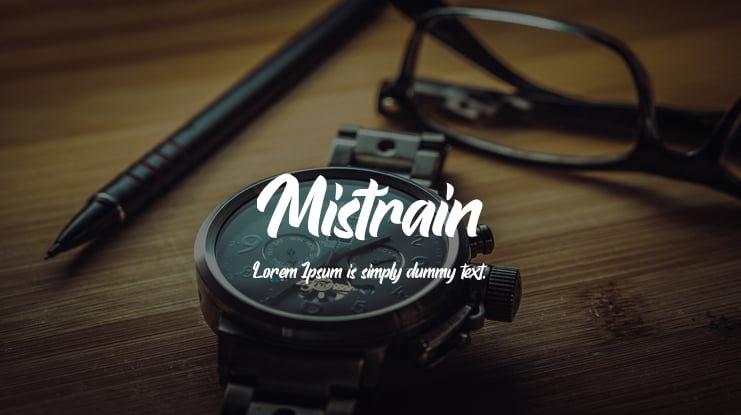 Mistrain Font