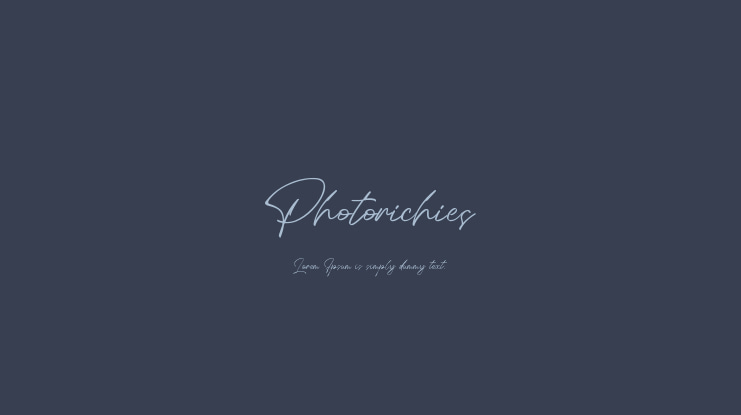 Photorichies Font
