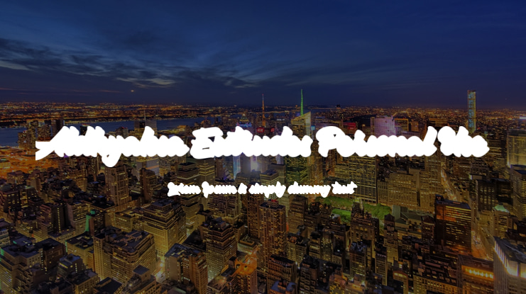 Aldhyaksa Extrudes Personal Use Font Family