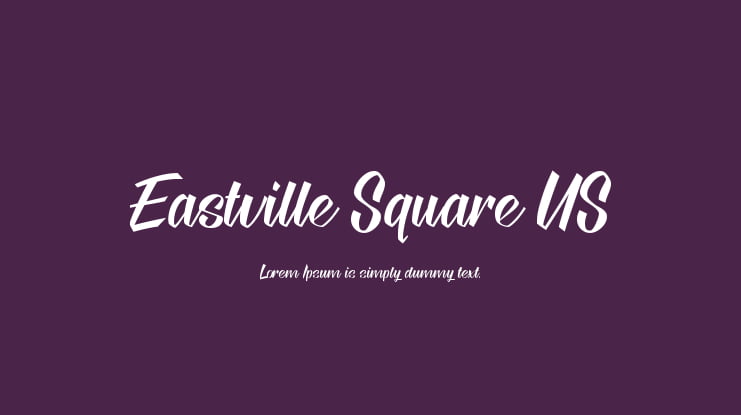 Eastville Square US Font