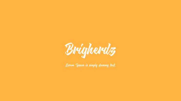 Brigherdz Font
