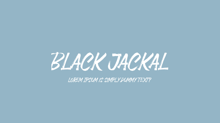 Black Jackal Font