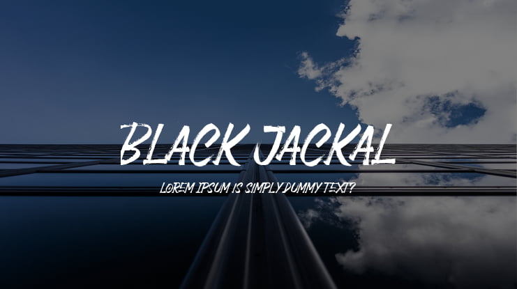Black Jackal Font