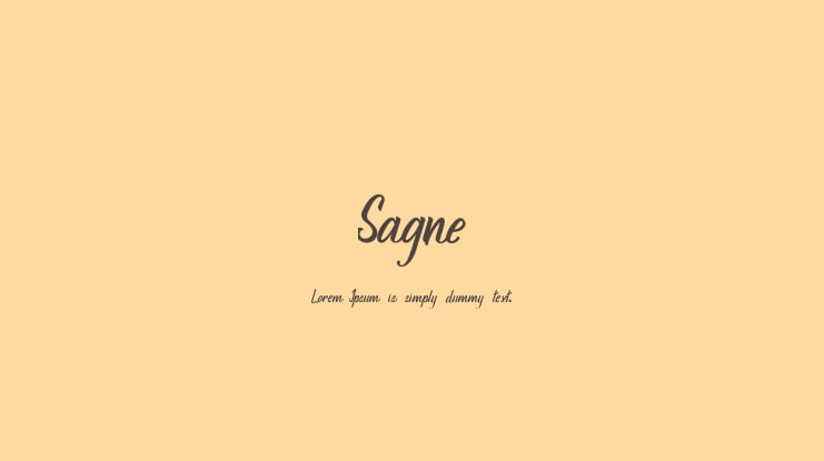 Sagne Font