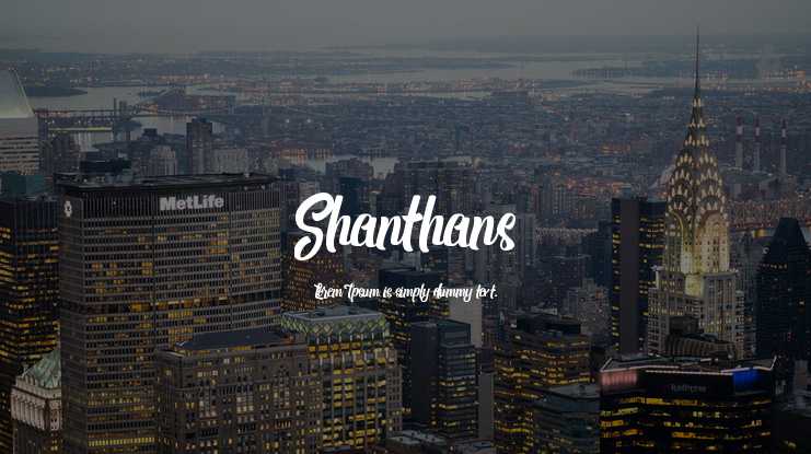 Shanthans Font