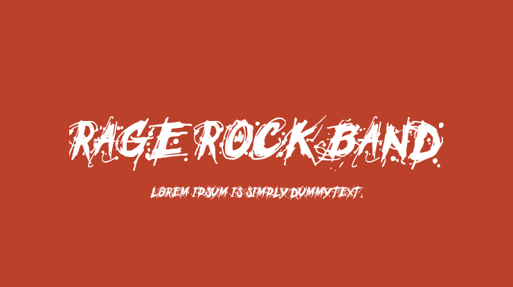 Rage Rock Band Font