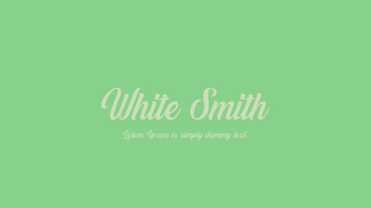 White Smith Font