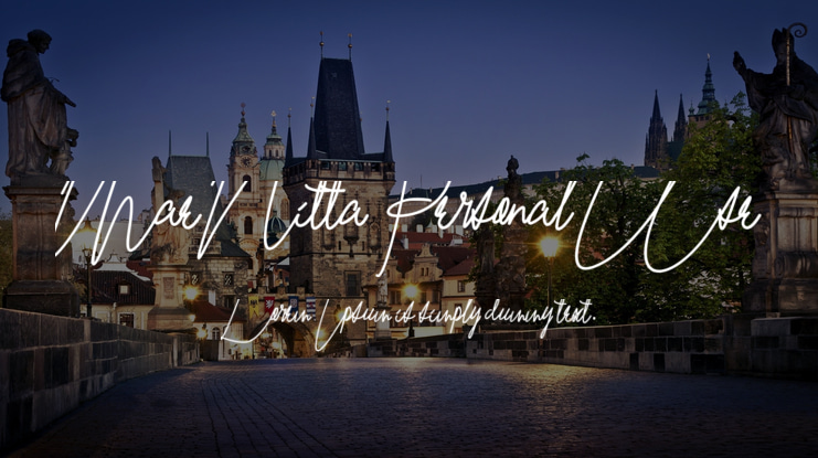 Mae Nitta Personal Use Font