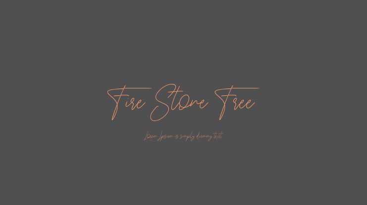 Fire Stone Free Font