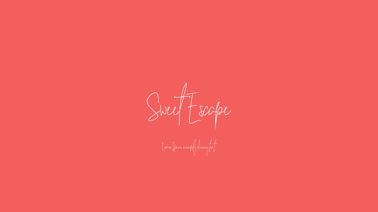 Sweet Escape Font