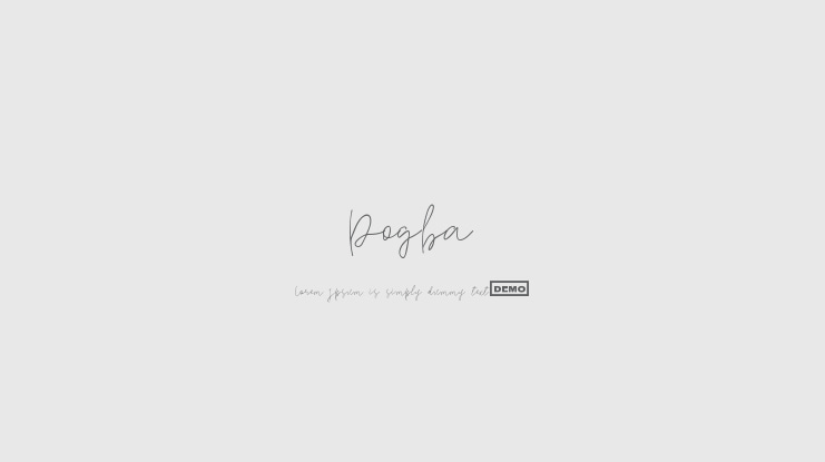 Pogba Font